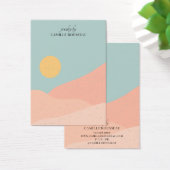 Carte d'affichage Boho Sunrise Desert Abstraite or (Bureau)