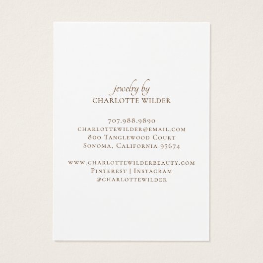 Carte d'affichage Boho Terracotta Sable Abstrait (Dos)