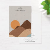Carte d'affichage Boho Terracotta Sable Abstrait (Bureau)