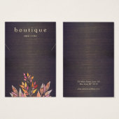 Carte d'affichage Boho Wood Collier (Devant & derrière)