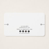 Carte d'affichage bracelet ・ Elégante aquarelle Fl (Dos)