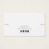 Carte d'affichage bracelet ・ Fleurs sauvages monoc (Dos)