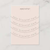 Carte d'affichage Bracelet rose