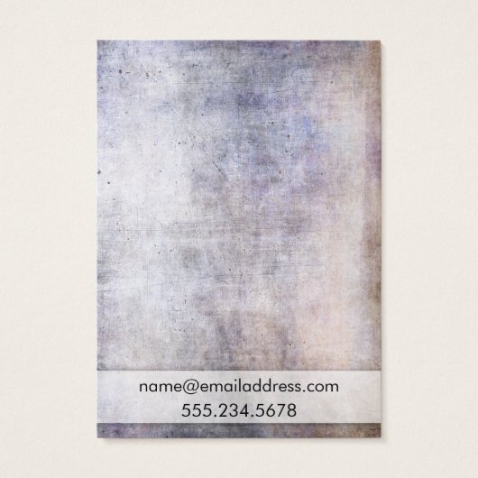 Carte d'affichage Brown à oreille pourpre rayé (Dos)