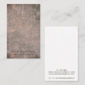 Carte d'affichage Brown de collier de cacao modern (Devant / Derrière)