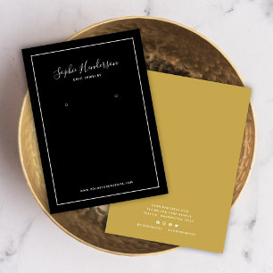 Carte d'affichage Calligraphie et oreille couleur 