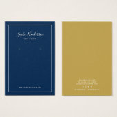 Carte d'affichage Calligraphie et oreille couleur  (Devant & derrière)