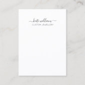 Carte d'affichage Calligraphie noir blanc (Devant)