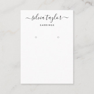 Carte d'affichage Calligraphie noir blanc