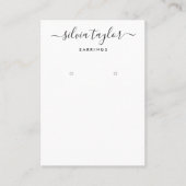 Carte d'affichage Calligraphie noir blanc (Devant)