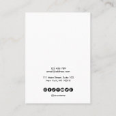 Carte d'affichage Calligraphy Earring Collier (Dos)