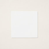 Carte d'affichage carré Merci (Dos)