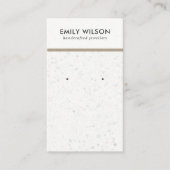 CARTE D'AFFICHAGE CHIC BLANC GRAY TERRAZZO (Devant)