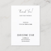 Carte d'affichage Chic Boho Female Silhouette orei (Dos)