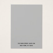 Carte d'affichage Chic Cercle Noir Motif d'oreille (Dos)