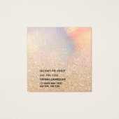Carte d'affichage Chic Gold Parties scintillant Ir (Dos)