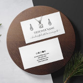 Carte d'affichage classique et chic bijoux