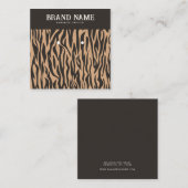 Carte d'affichage Classy Animal Striped Moderne Bo (Devant / Derrière)