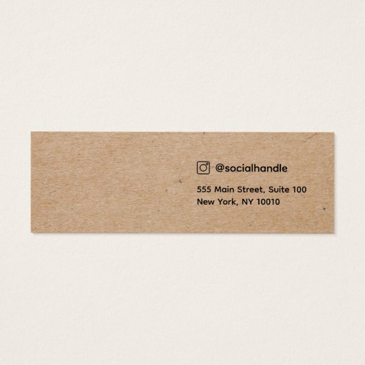 Carte d'affichage Coeur Script à oreille bijoux kr (Dos)