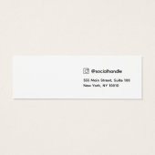 Carte d'affichage Coeur Script Stud oreille bijoux (Dos)