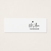 Carte d'affichage Coeur Script Stud oreille bijoux (Devant)