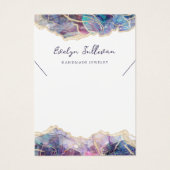 Carte d'affichage Collier opal violet (Devant)