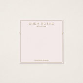 Carte d'affichage Collier rose pâle (Devant)