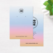 Carte d'affichage colorée Pastel Ombre moderne (Bureau)