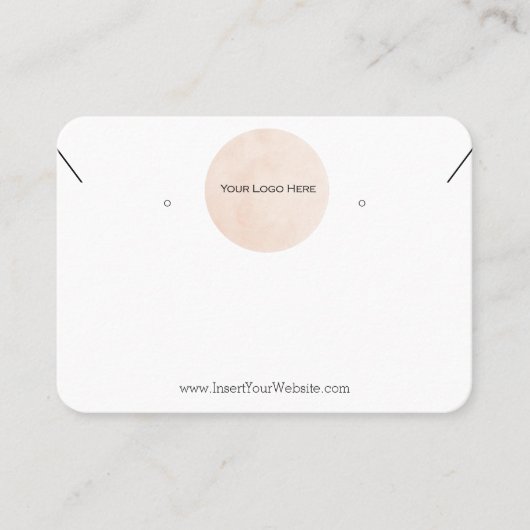 Carte d'affichage Combo de votre logo pour l'oreil (Devant)