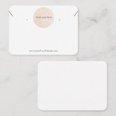 Carte d'affichage Combo de votre logo pour l'oreil (Devant / Derrière)