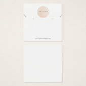 Carte d'affichage Combo de votre logo pour l'oreil (Devant & derrière)