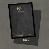 Carte d'affichage cool Black Rustic Edgy