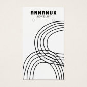 Carte d'affichage Cool minimaliste Lignes à oreill (Devant)