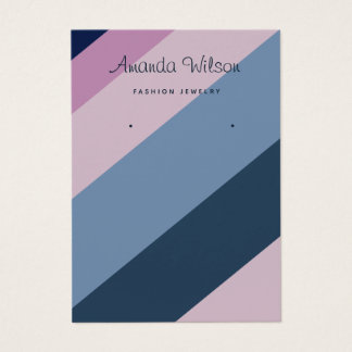 Carte d'affichage couleur chic moderne Boucles d'o