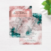 Carte d'affichage couleur d'oreille rose turquoise (Bureau)