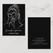 Carte d'affichage couleur noir et blanc (Devant / Derrière)