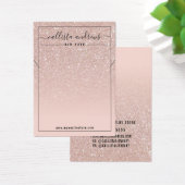 Carte d'affichage couleur or rose pâle Parties sci (Bureau)