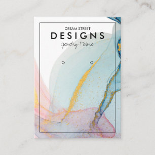 Carte d'affichage couleur or rose tendance