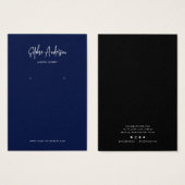 Carte d'affichage couleur personnalisée de script (Devant & derrière)