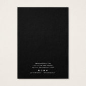 Carte d'affichage couleur personnalisée de script  (Dos)