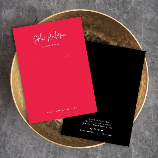 Carte d'affichage couleur personnalisée de script