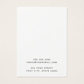 Carte d'affichage couleur personnalisée de script (Dos)