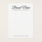 Carte d'affichage couleur personnalisée de script (Devant)