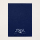 Carte d'affichage couleur personnalisée de script  (Dos)