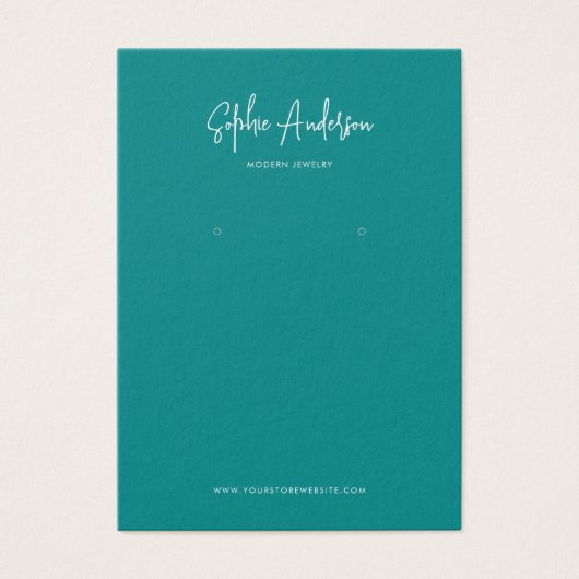 Carte d'affichage couleur personnalisée de script (Devant)