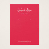 Carte d'affichage couleur personnalisée de script (Devant)