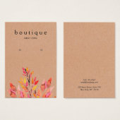 Carte d'affichage couleur terroir Kraft (Devant & derrière)