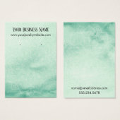 Carte d'affichage couleur verte Mandala (Devant & derrière)