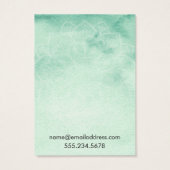 Carte d'affichage couleur verte Mandala (Dos)