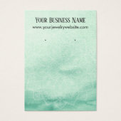 Carte d'affichage couleur verte Mandala (Devant)